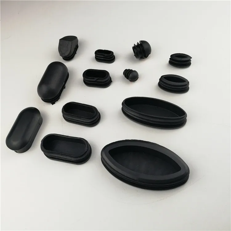 Ex-factory price wholesale in stock black white plastic cap plug threaded