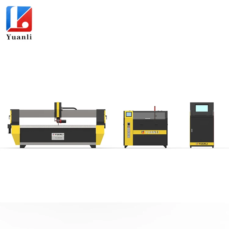 
YL brand CNC 5 axis 60000 psi abrasive high pressure waterjet cutting machine 