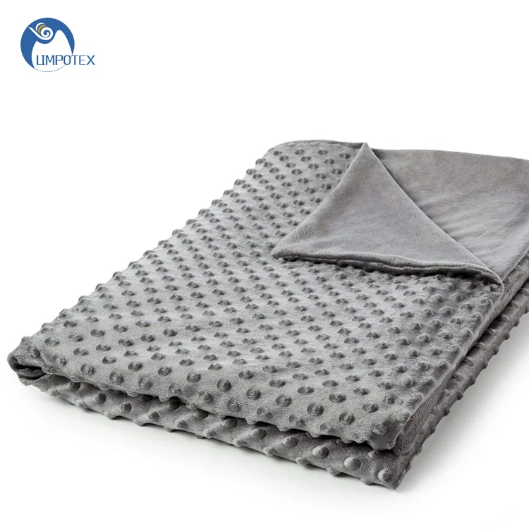 Утяжеленное плюшевое одеяло Minky роскошный индивидуальный мягкий пододеяльник в горошек с внутренним