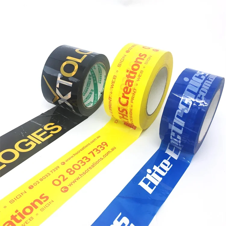 carry handle tape branded packing tape printed cello  tape custom logo