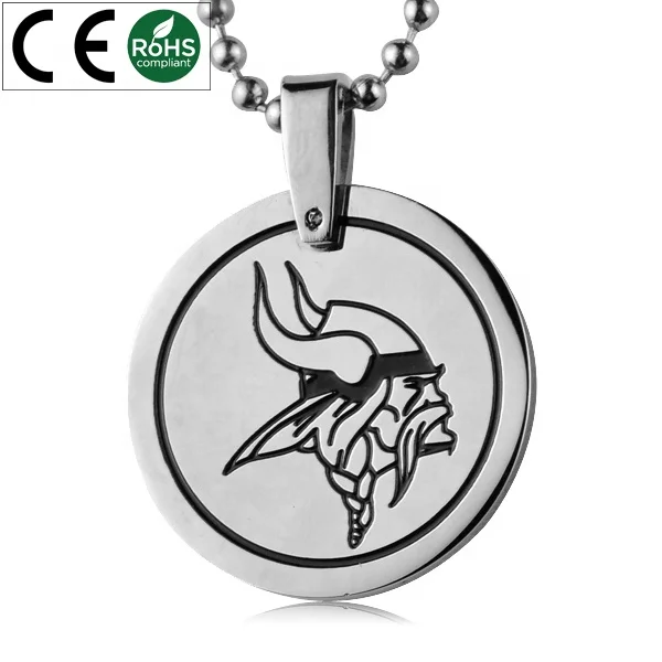 Custom Pendant Team NFL Minnesota Vikings Pendant Sport Stainless Steel Championship Souvenir