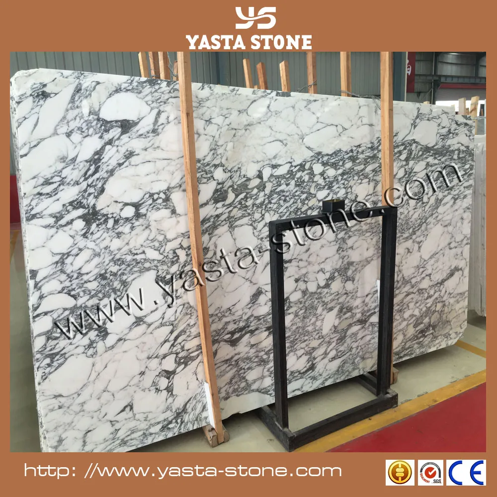 Raw marble stone arabscato white marble slab price