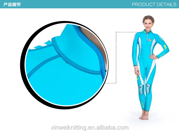 
Buy wholesale 3mm Neoprene high elastic lycra nylon diving wetsuit top for women 