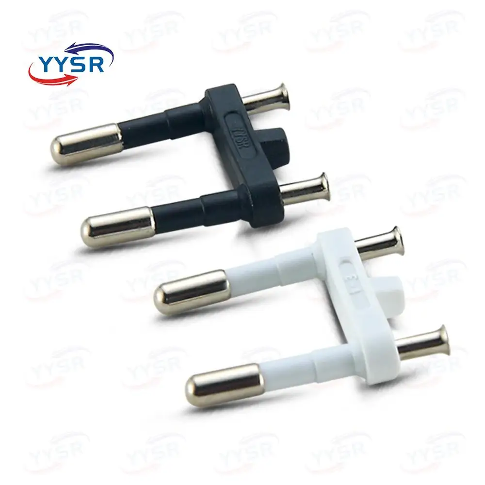 2.5A 2 plug insert with 4.0mm brass pin ( electrical 2.5 a parallel 2 pins plug insert ) for ac plug adapter