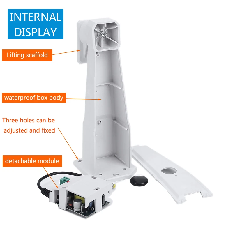 CCTV Camera bracket type 3 in 1 outdoor camera waterproof box 12v2a bracket for Ceiling or Wall Mounting