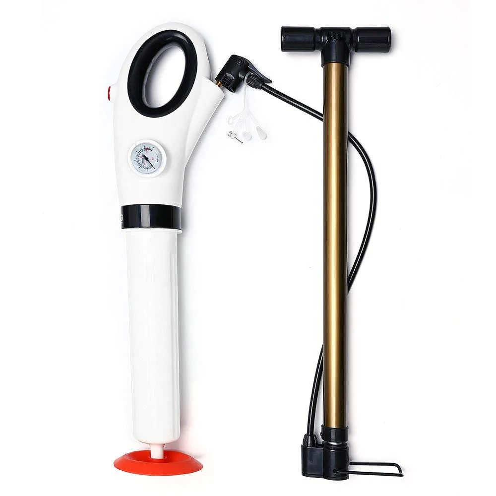 
Toilet Plunger Sink Pipe Dredge Remover Powerful High Pressure Air Drain Blaster Toilet Dredge Blaster Toilet Cleaner 