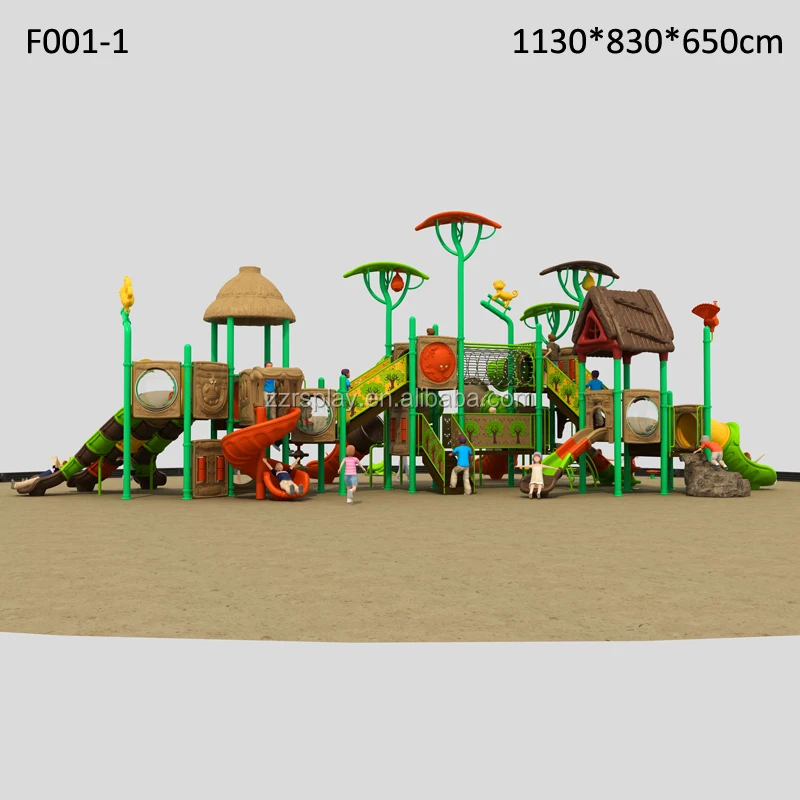 ZZRS Brand Jungle Gym New Plastic Slide Children Outdoor Playground