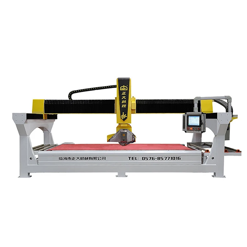 5 Axis bridge saw countertop slab cutter cnc router bridge cutting machine marble cutter machine blade block