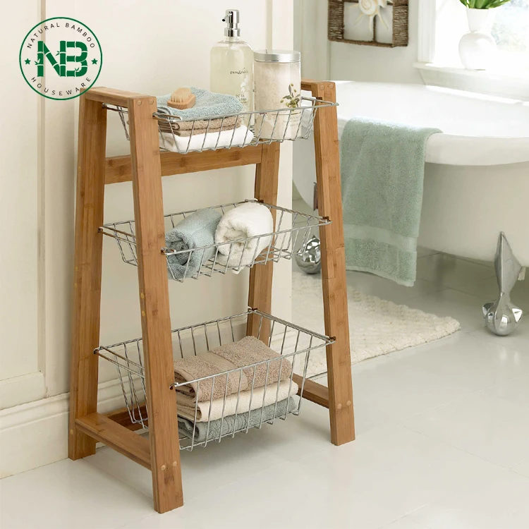 
3-Tier Freestanding Storage Corner Shelf Bathroom Shower Shelving 