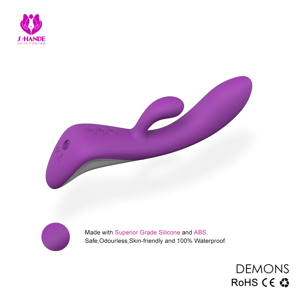 China OEM factory Triple Motors heated girls masturbation pink/purple moving rabbit vibrator
