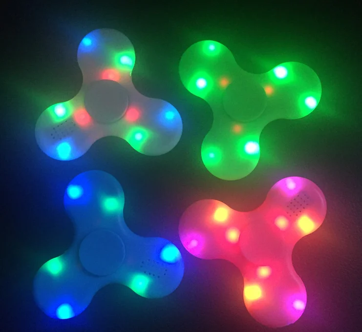 2017 IN STOCK fidget toy Blue tooth gyro fidget spinner speaker
