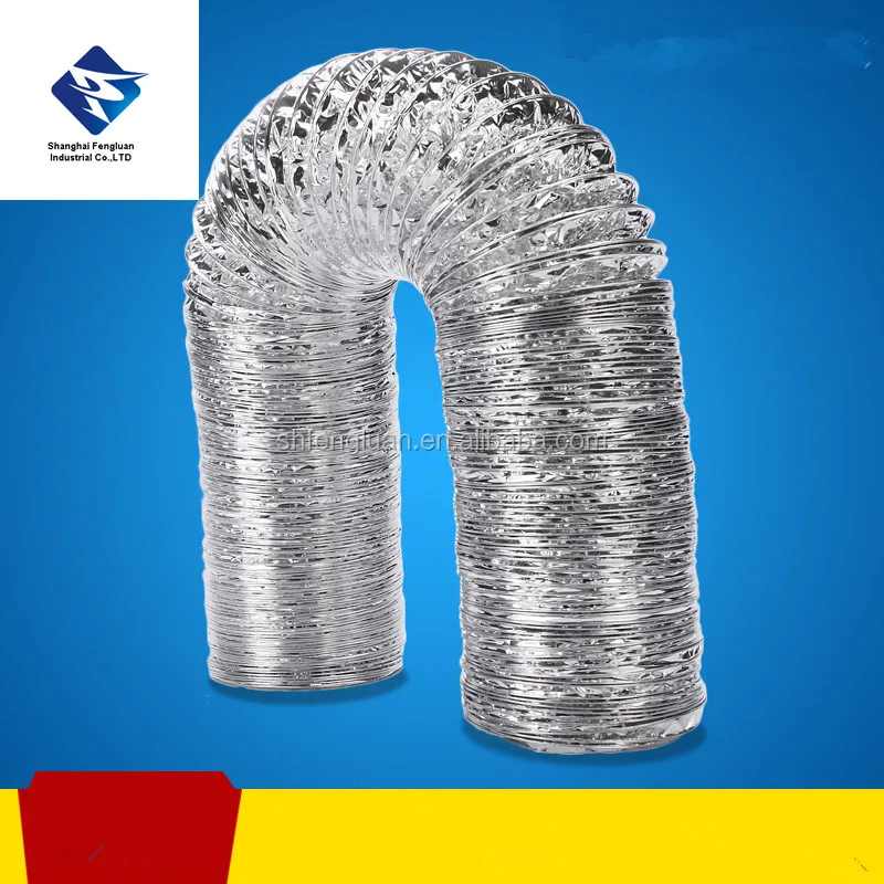 Однослойный гибкий воздуховод/трубка из алюминиевой фольги