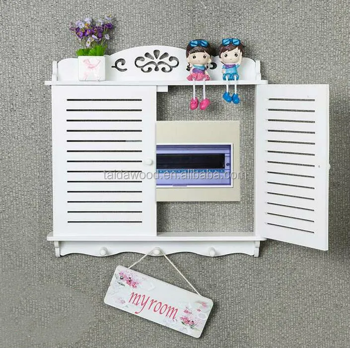 Window shades type home decoration use wooden box for Power Distribution Box