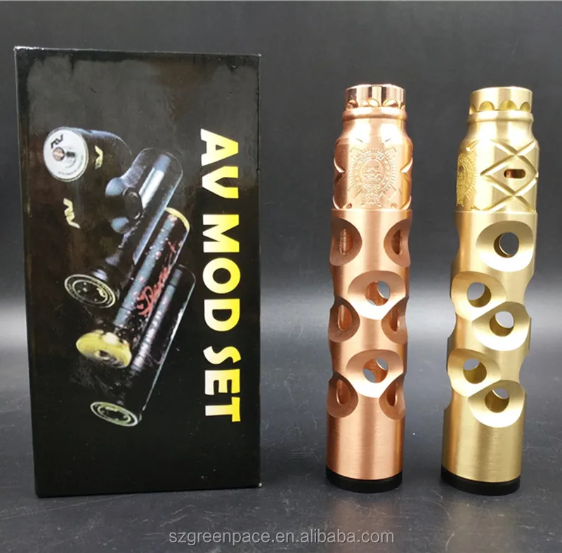 2018 Лидер продаж, трубка мод avid lyfe, стиль Dimple Gyre mech mod, красочная медь, латунь, оптовая продажа