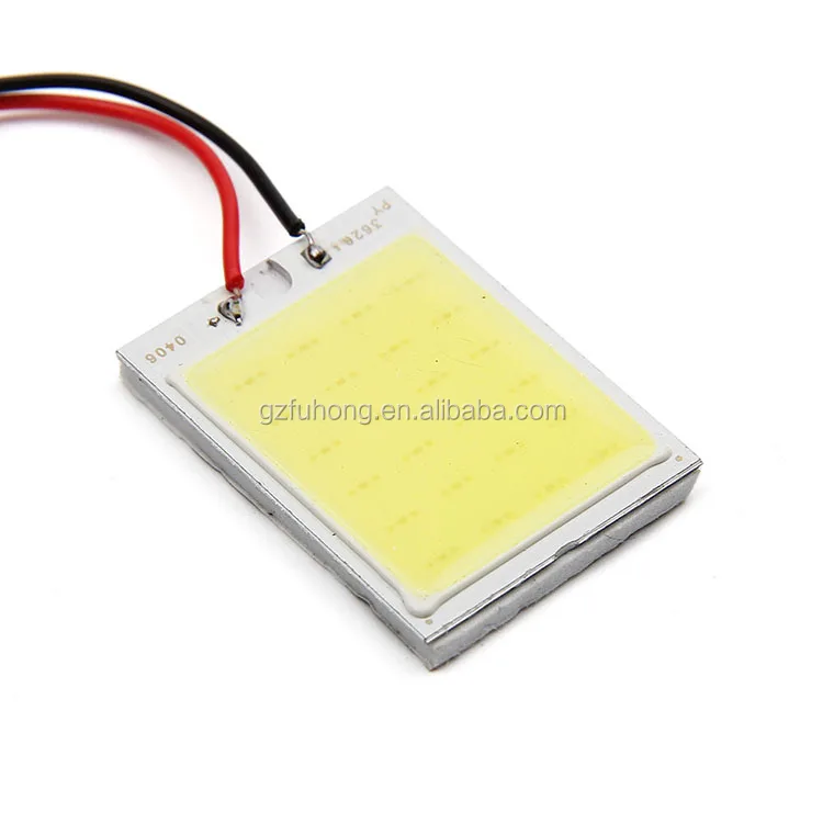 
whole sale 12v cob led car dome light 24 leds Interior lights festoon lamp 