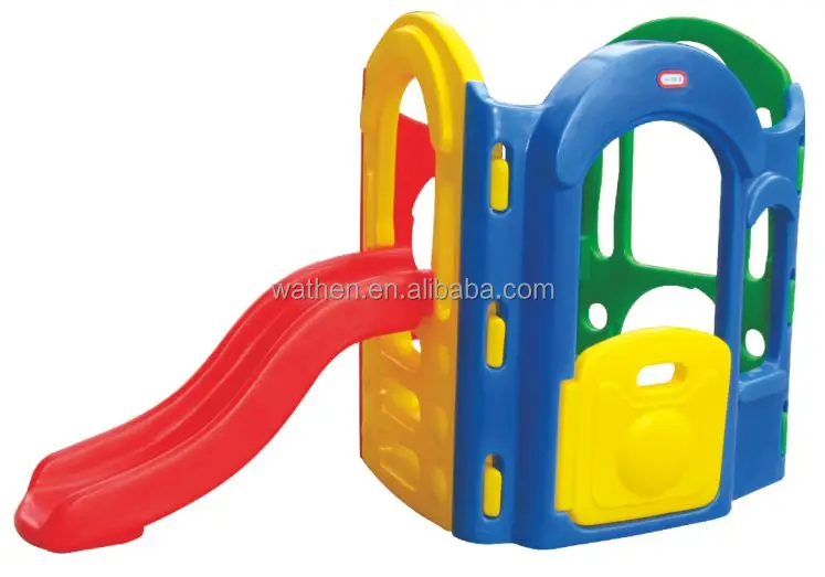 Classic Indoor Plastic Toy Equipment Indoor Playground with Game House for Children Amusement Park Kindergarten Pre-school Malls