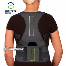 Neoprene Magnético Cinto Para Mulheres Dos Homens Voltar Straightener Postura de Volta Corrector Ombro Cinto Correcteur De Postura Pour Femme