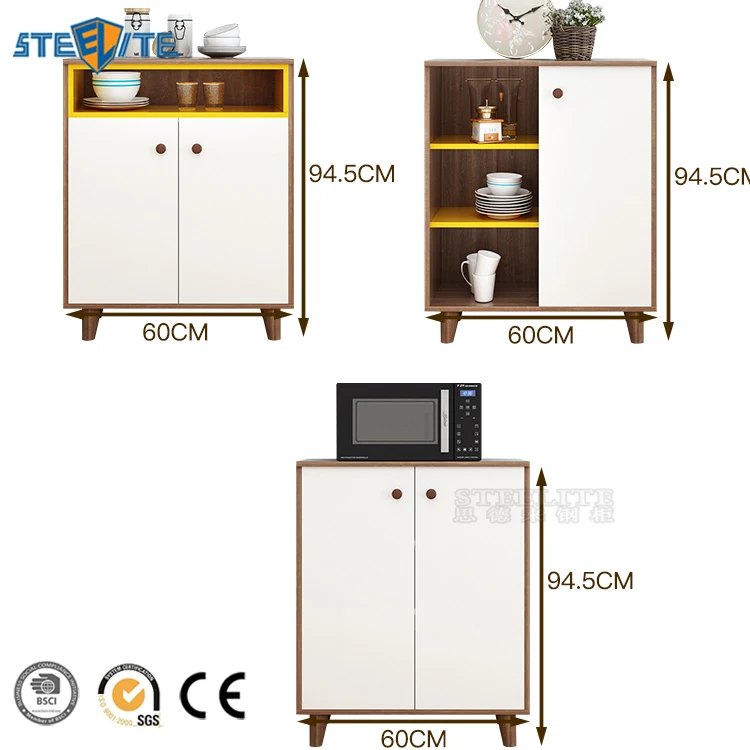 Space saving style green pvc pantry cupboards / kitchen cabinets design for sri lanka