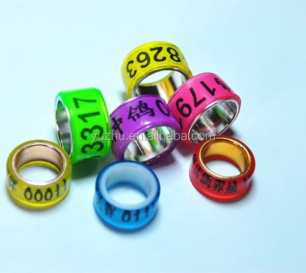 rings for pigeon custom by clients request MOQ 100pcs all kinds poultry rings with EXW price