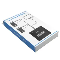 TESmart 2x1 HDMI с USB-портом кабели Мышь Клавиатура монитор видео Kvm переключатель