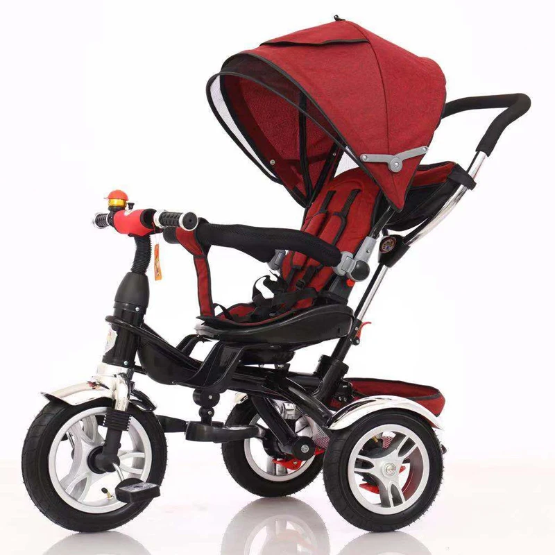 2023 kid Cheap baby tricycle with umbrella, European standard kid tricycle for children children