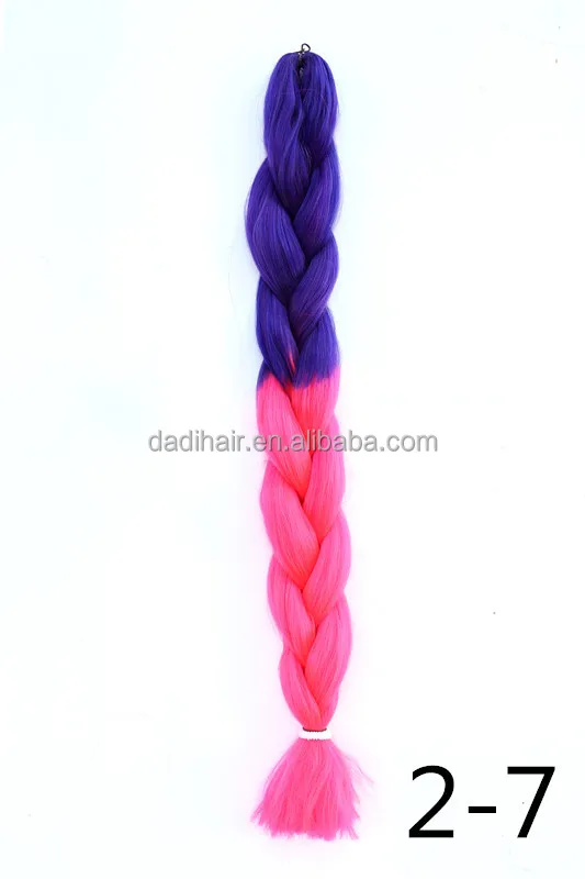 Factory Wholesale Cheap Price colorful Ombre Two Tone yaki Synthetic hair weft expression Jumbo Braiding Hair extensions