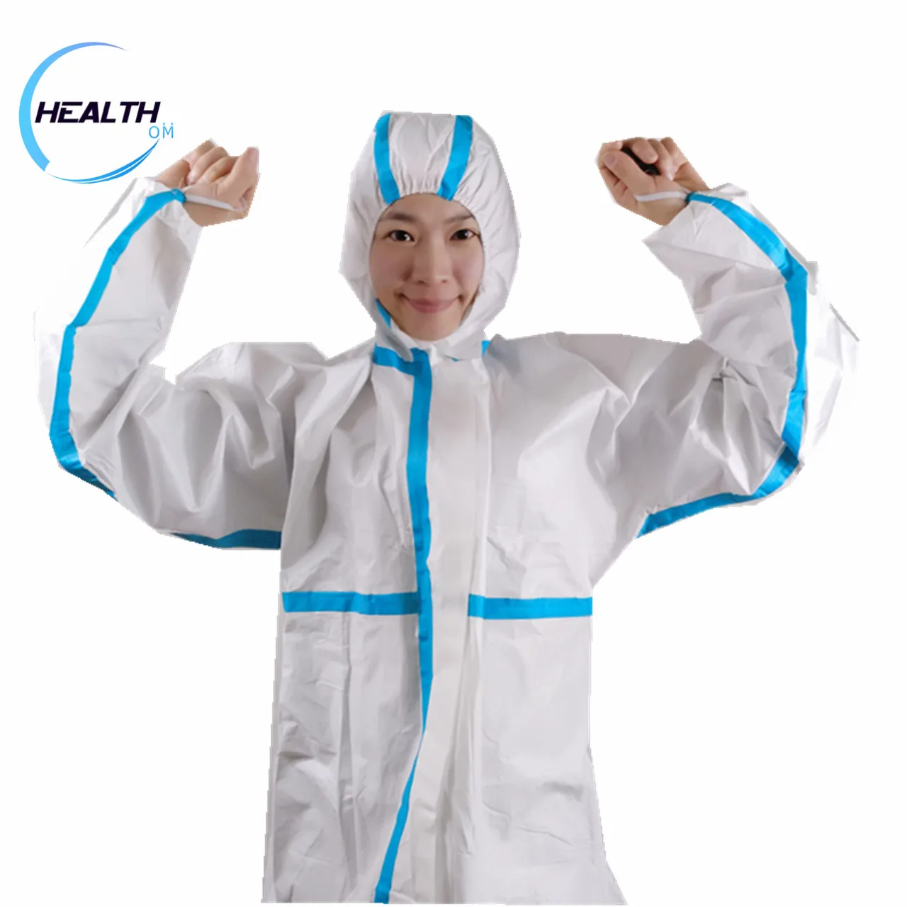 
Breathable 63g/m2 microporous type 5 6 disposable coverall 