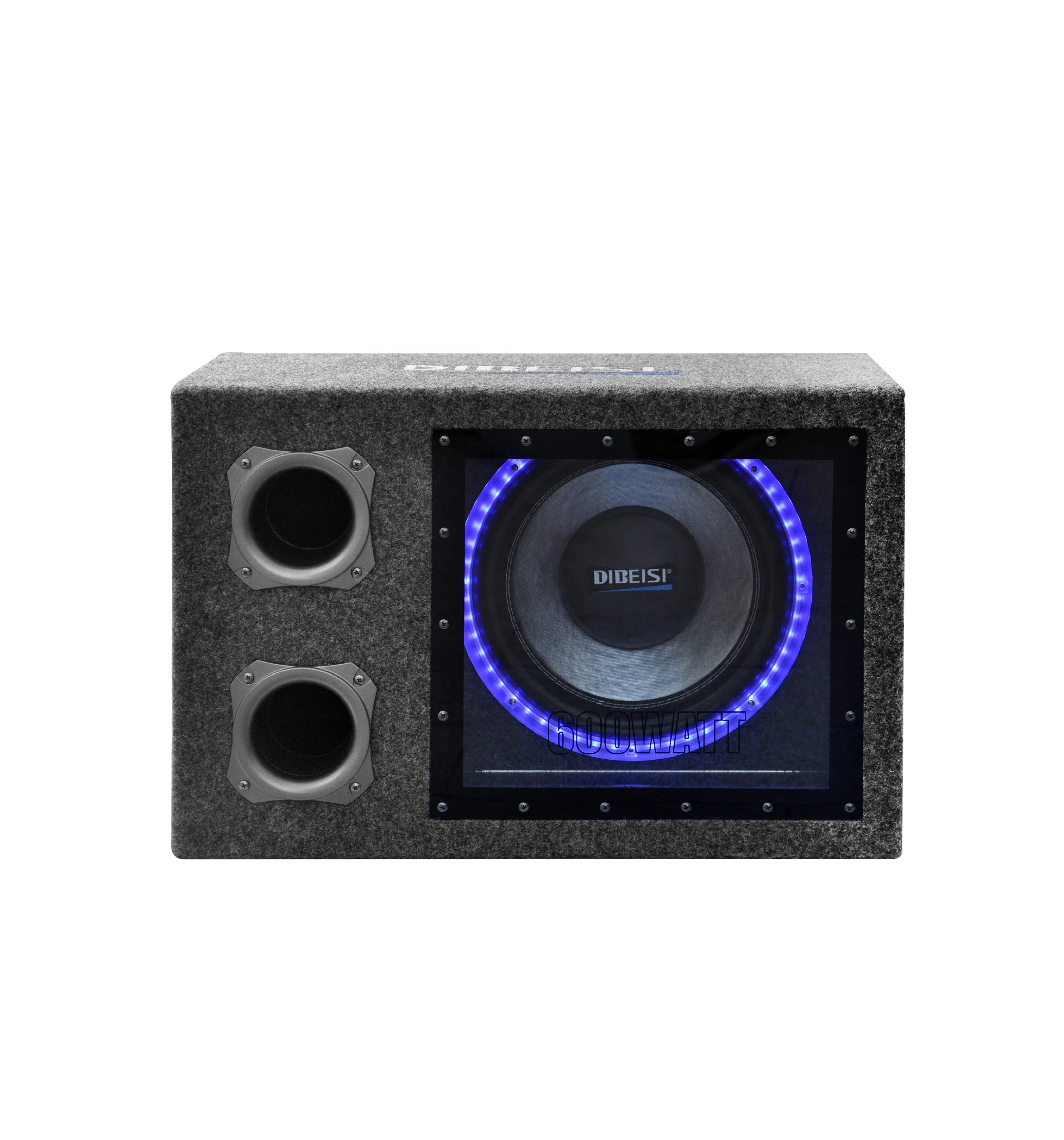 DIBEISI OEM/ODM wholesale 12 Inch Subwoofer Speaker Car Woofer With Amplifier remote control and led
