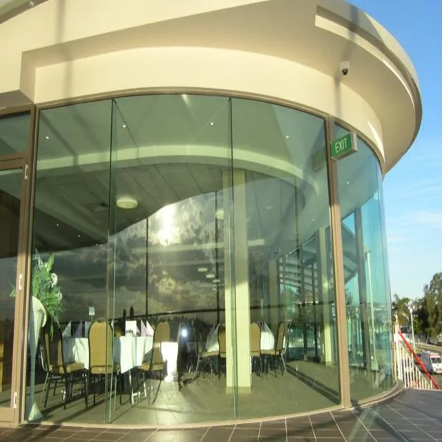 hot and cheap curved tempered laminated glass for windows balcony railing shower door price