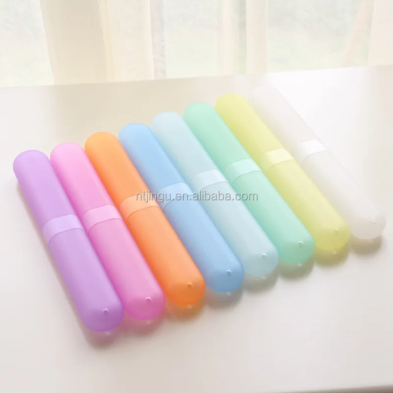 
Colorful Travel Home Use Toothbrush Holder Plastic Toothbrush Case Toothbrush Cover 