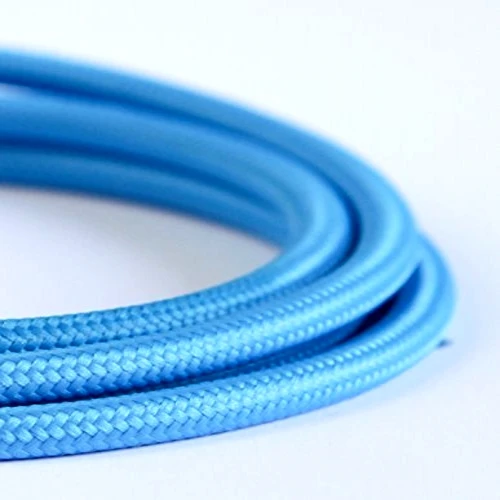 Indoor Lighting Colorful Fabric Covered Electrical Wire Textile Braided Power Cable PVC Copper Insulated Stranded 2*0.75mm VDE