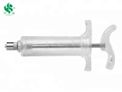 Durable Veterinary Plastic Steel Reusable Livestock Injection Syringe 5ml 10ml 20ml for Animals
