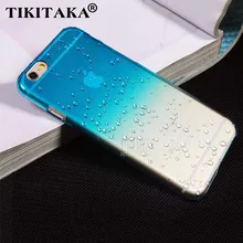 Ultra-thin Creative 3D rain drop water raindrop hard back cover semi-transparent colorful phone case for iphone 6 PT2150