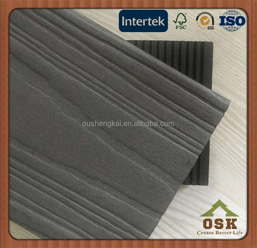 new wood plastic composite decking china wpc floor tiles deep embossed 3D