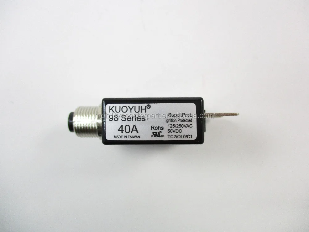 Circuit Breaker 40A Reset switch over loading protector for mobility scooter electric handicapped scooters