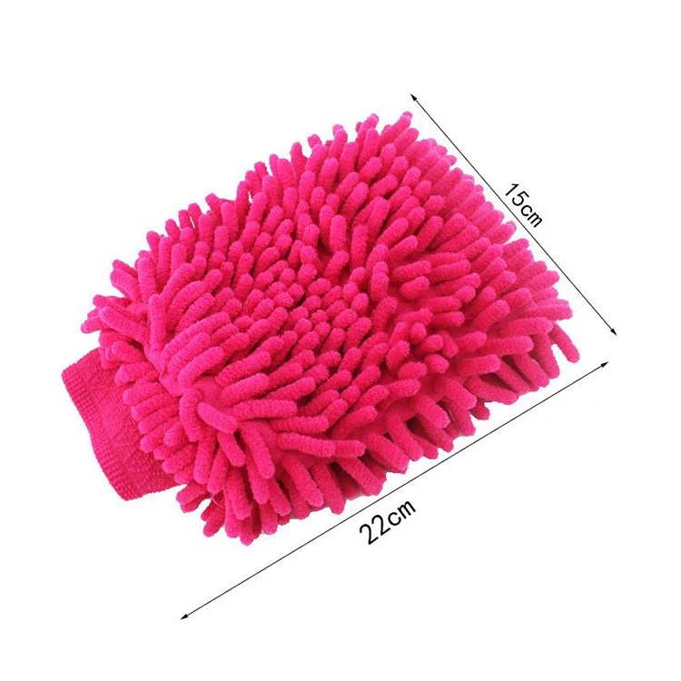 Car washing mitt car care detailing mitts microfiber chenille gloves dusting cleaning glove for home