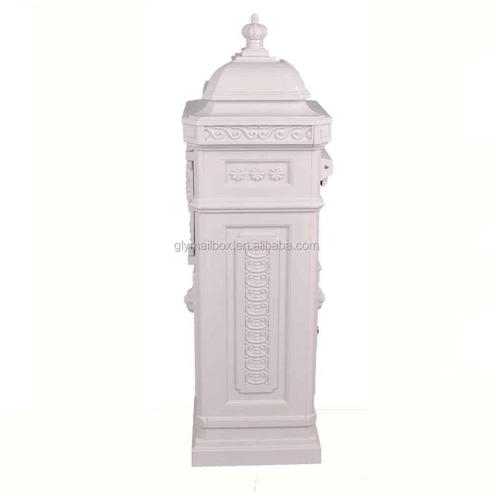 Big Cast Aluminum Mailbox Post Box Parcel box