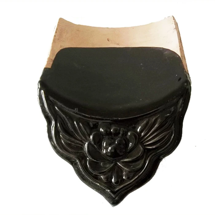 Chinese classical glazed black roof tiles