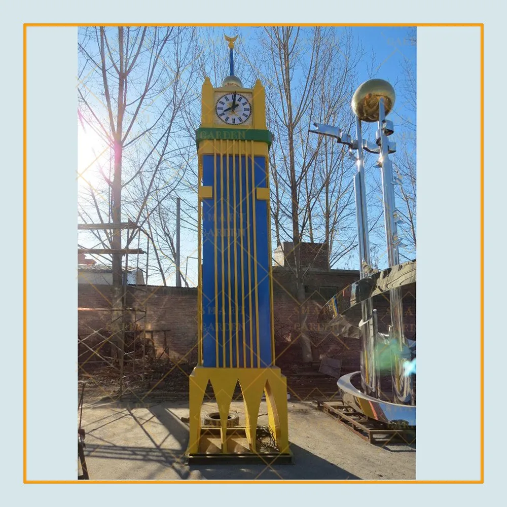 Large Outdoor Public square Decorative Huge Landmark Metal Stainless Steel Sculpture