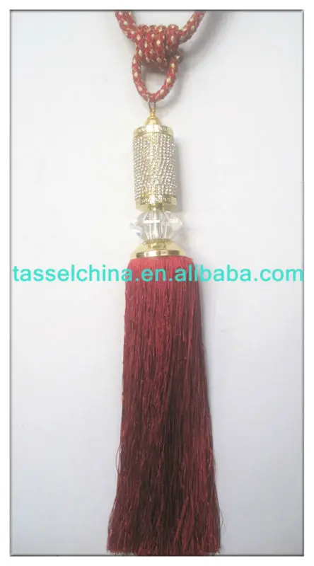 graceful crystal curtain tieback, tassel tieback for window decoration, curtain accessory