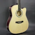 Electro Acoustic Electric Folk Pop Flattop Guitar 41 Inch Guitarra 6 String Picea Asperata Basswood Light