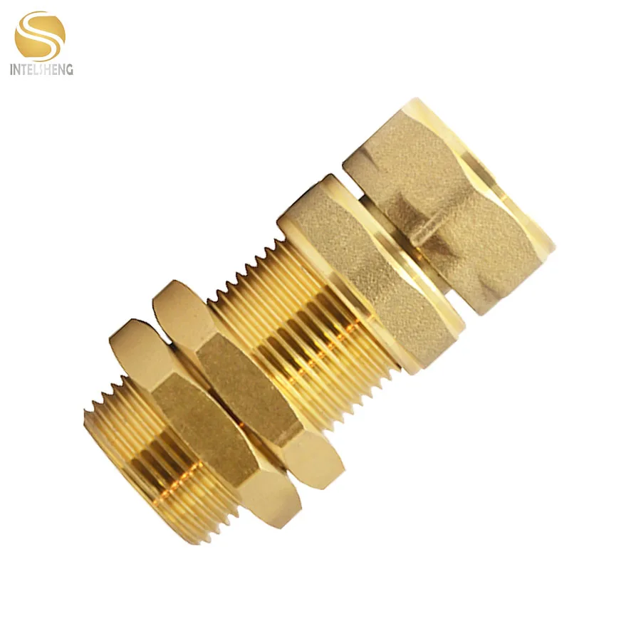 topflow top Quality brass fittings oem 1/2 inch pneumatic quick connectors brass fittings for fuel lines