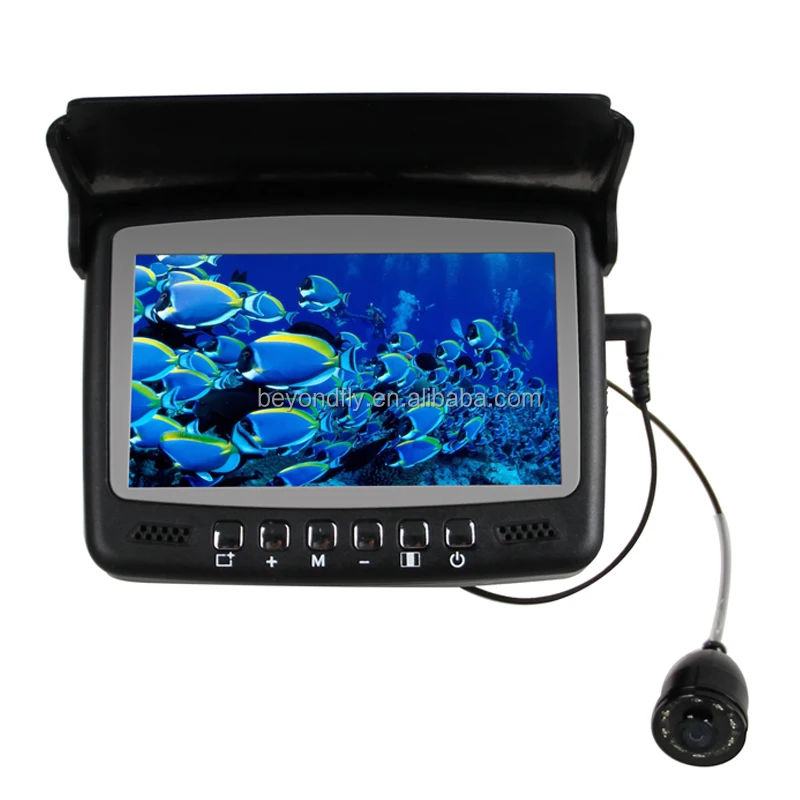 CR110-7HBS with Sun-visor 4.3' Digital LCD Screen HD 1000 TVL Underwater Fishing Camera Ice Fishing Camera 15-30m strong cable