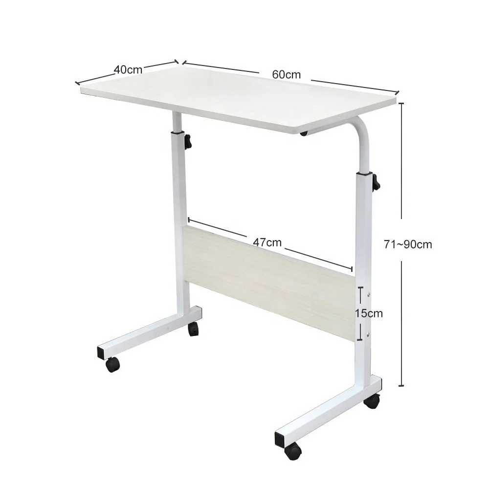 Computer desk adjustable Laptop Table Portable Laptop Mobile Computer Stand Desk Cart Tray Side Table for Bed Sofa