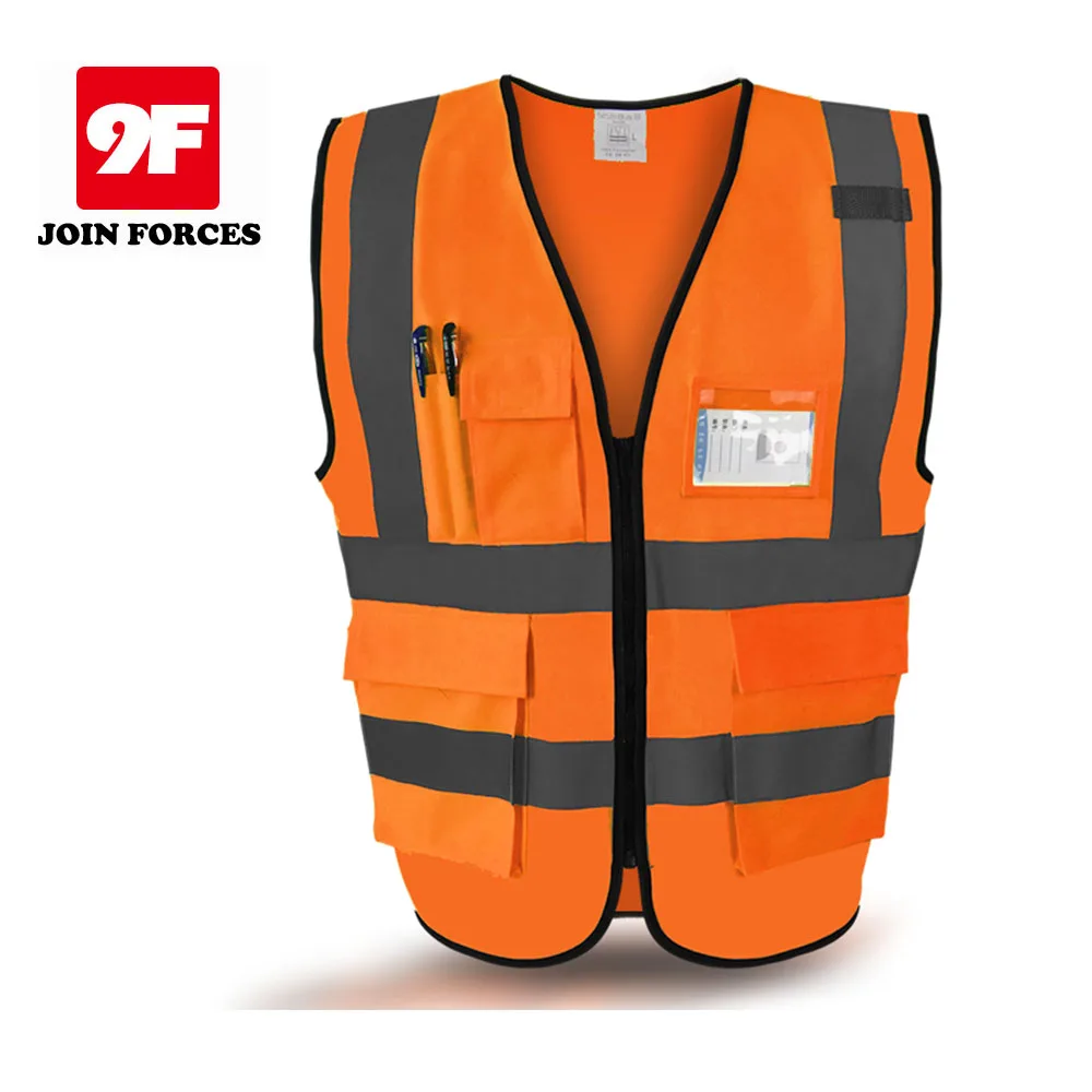 High quality construction vest safety vest with pockets