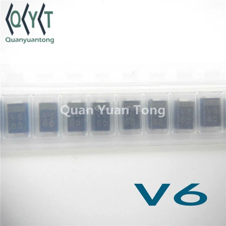 Зенеровский диод SMD код зенеровский V6 5v6 smd мощность рассеяния 2A 600V