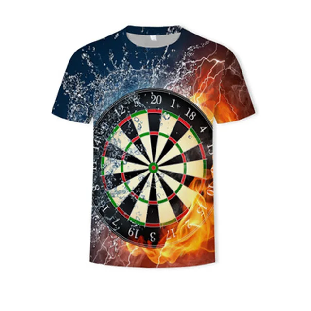 
fashion summer casual print o neck cotton t shirt for men 