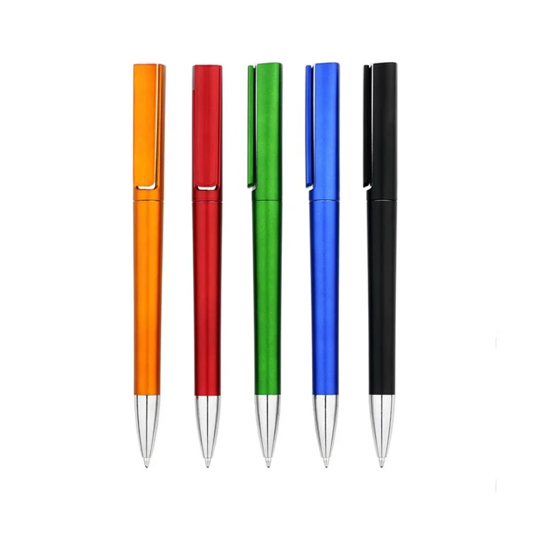 High quality colorful factory price special design ballpoint pen concise color plastic pen