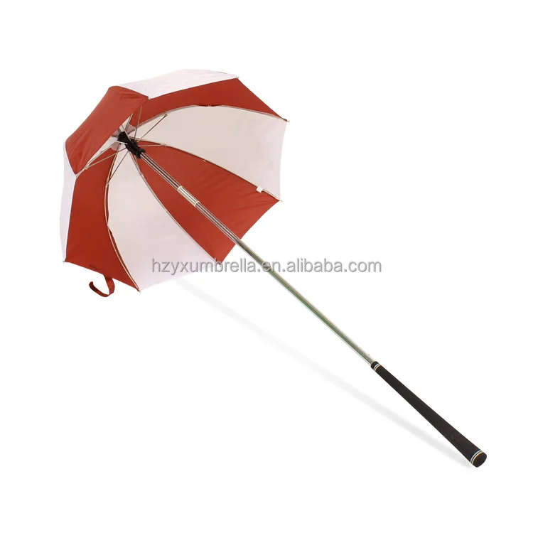 Stick Flex Umbrella (red/white)-golf club bag umbrella
