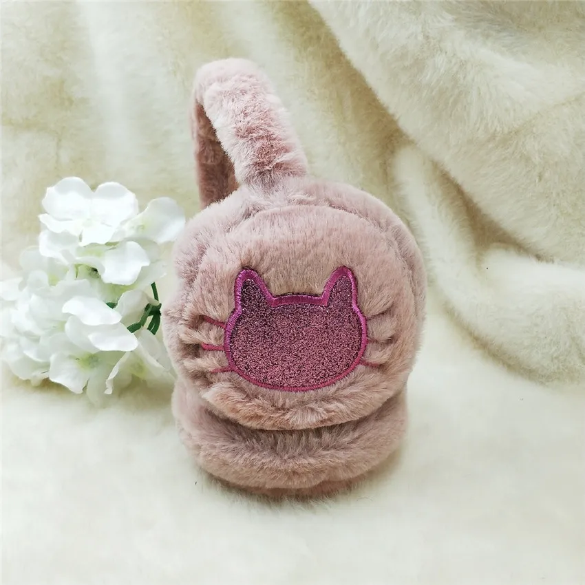 New Winter Warm Earmuffs Cute Cat Earmuffs Wholesale Girls Winter Outdoor Windproof Ear Muffs Warm